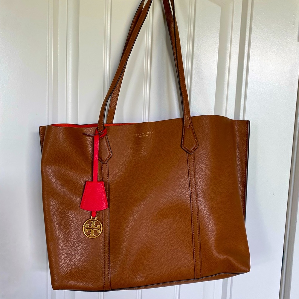 Tory Burch Perry Tote.  Like new.  10”x11”